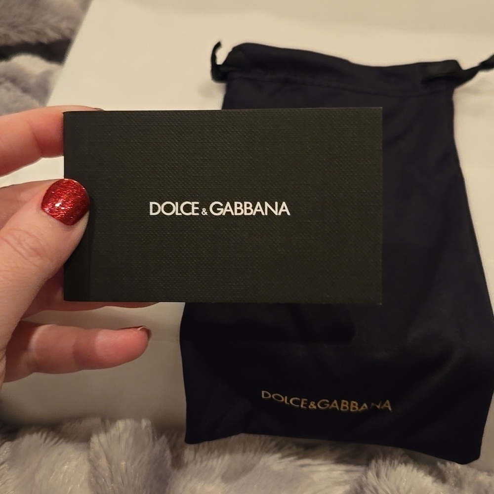 Dolce & Gabbana Black on Zebra Gray Gradient Sunglasses Brand New In Box - Picture 11 of 14